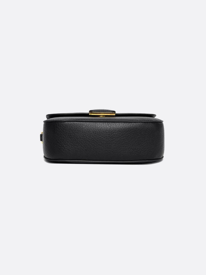Bolso de hombro de piel granulada