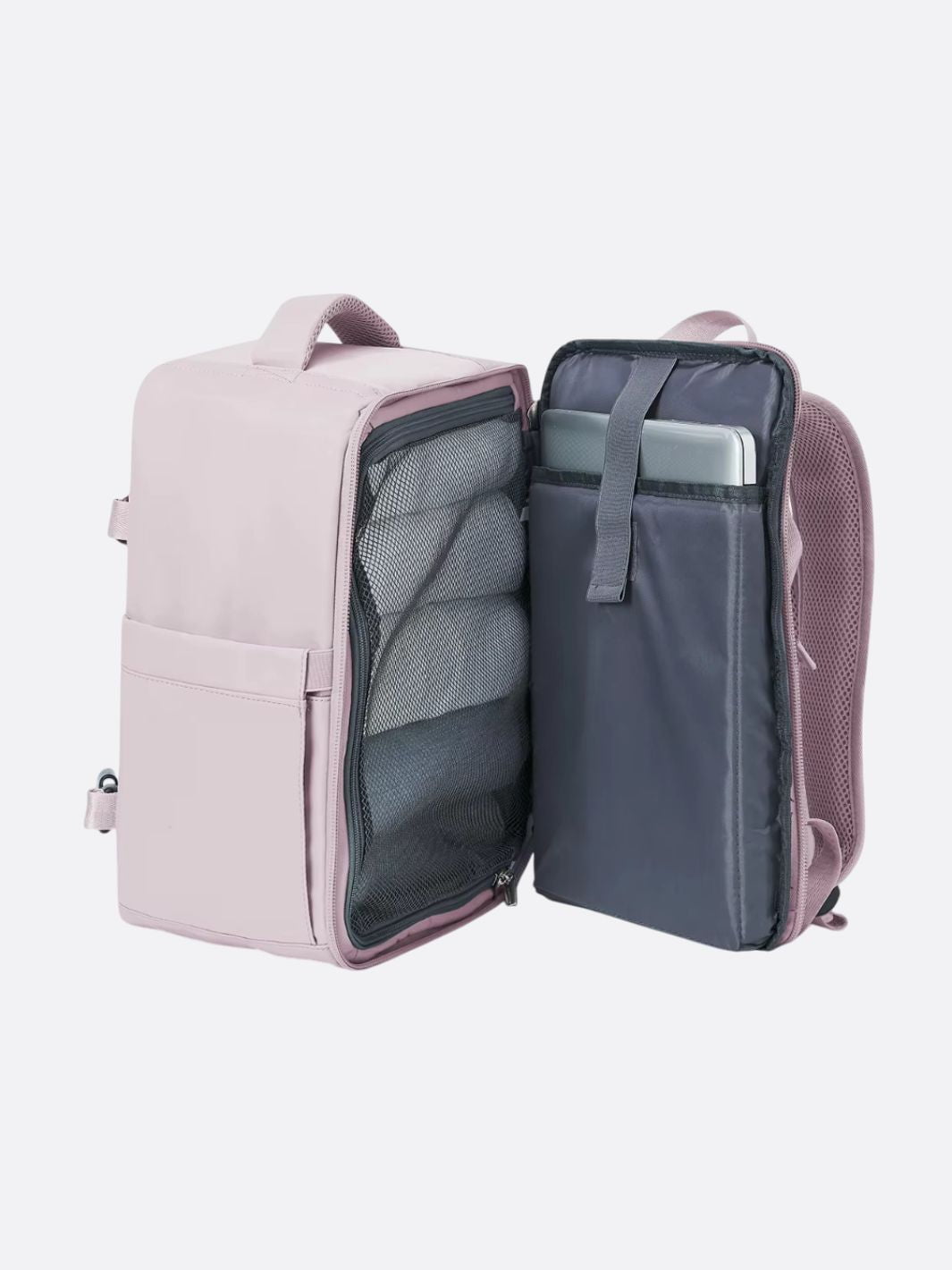Mochila de viaje y equipaje de mano.