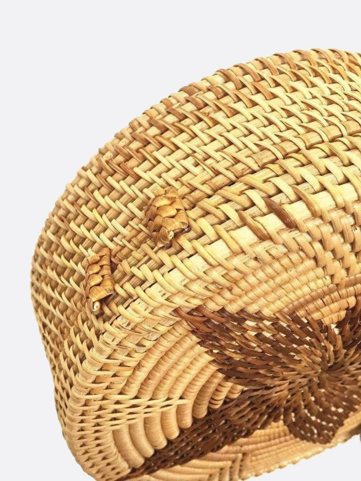 Bolso bandolera de ratán