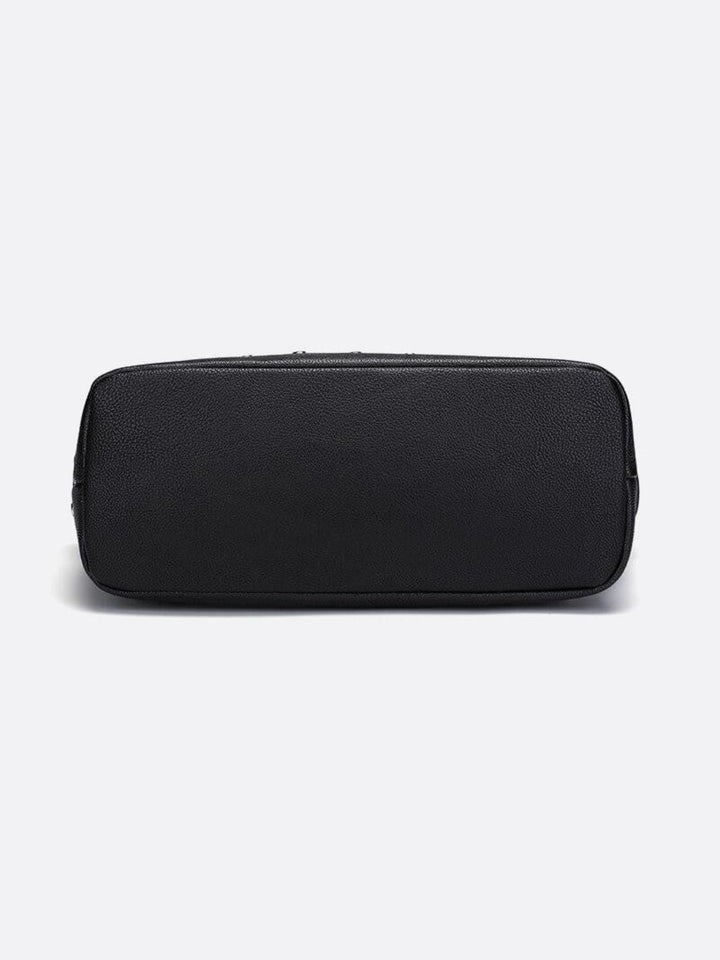 Bolso tote blanco y negro