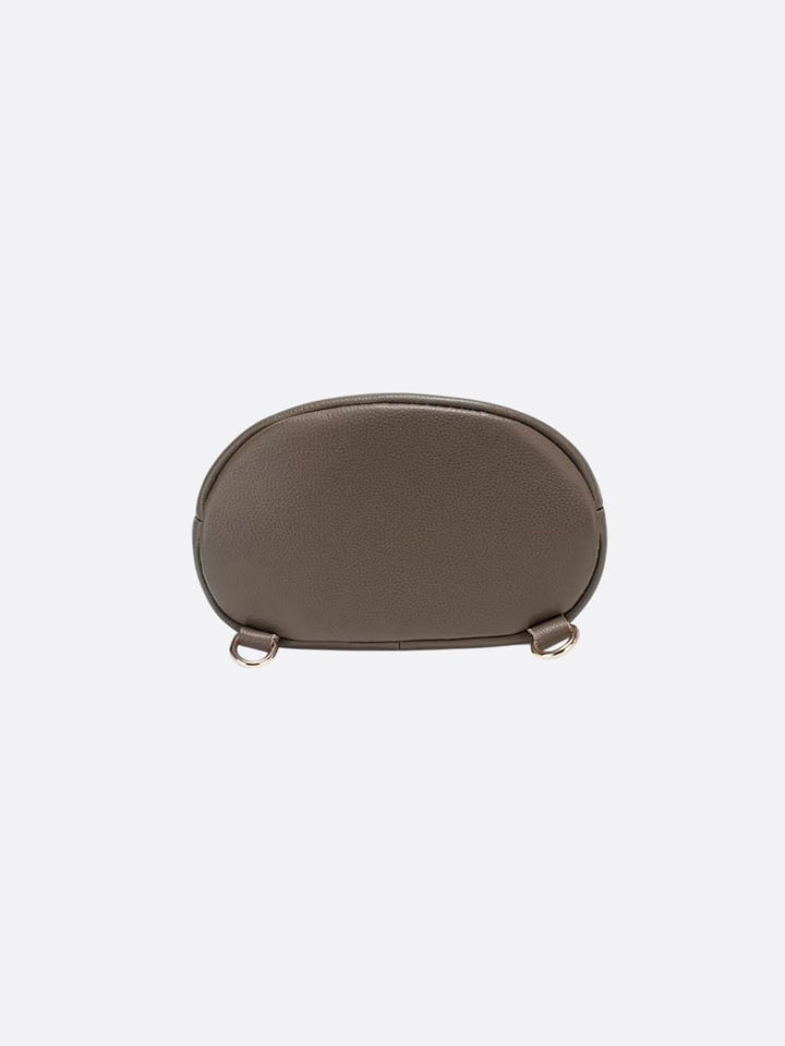 Bolso bandolera ancho de piel