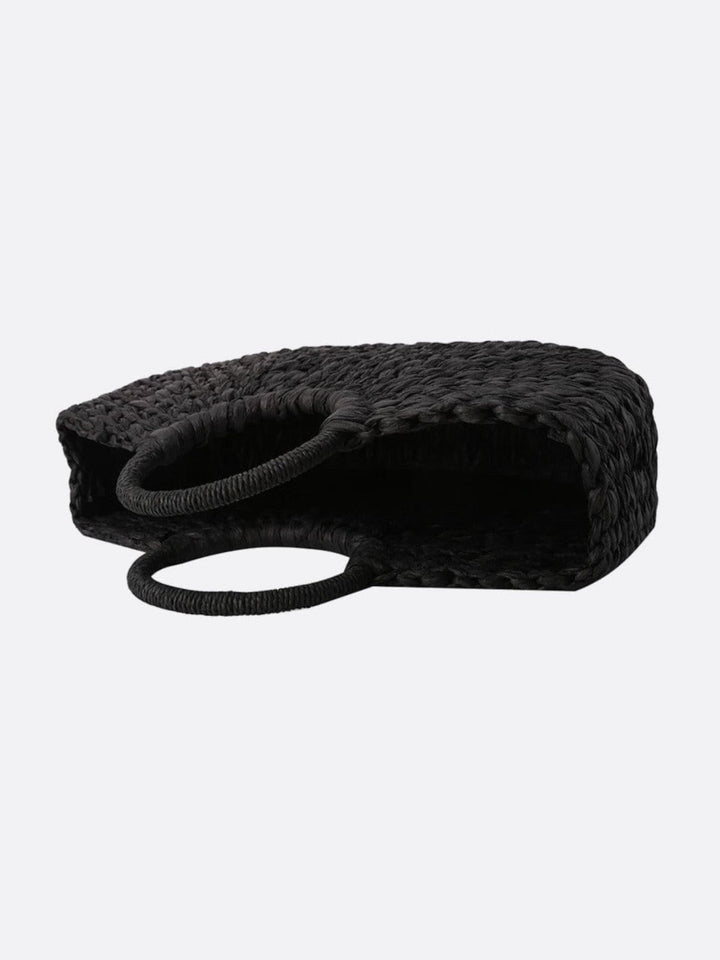Bolso de mimbre negro